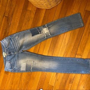 Almost Famous distressed jeans size 9